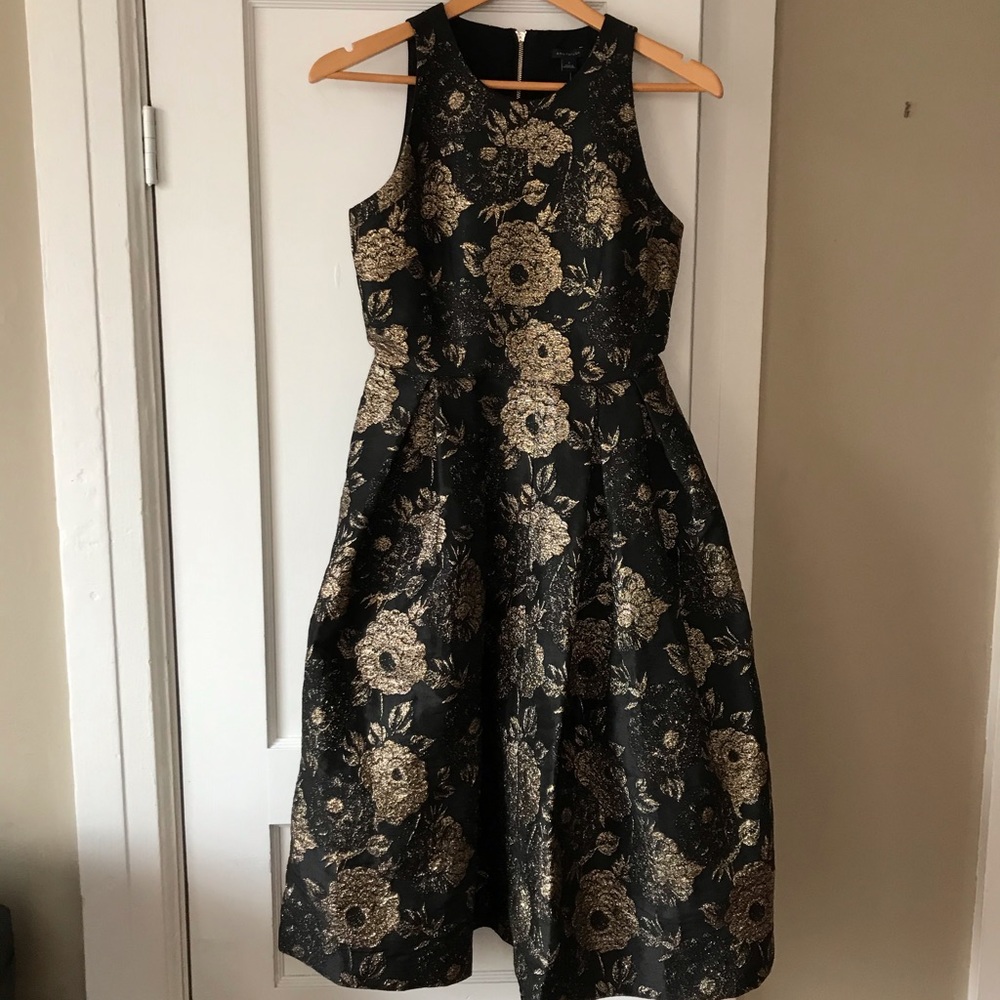 Black and gold Ann a Taylor party dress size 2